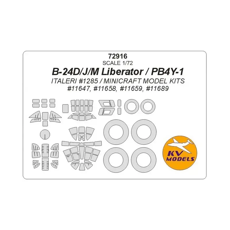 Consolidated B-24 Liberator + wielen maskers Accessoire Hete Deal