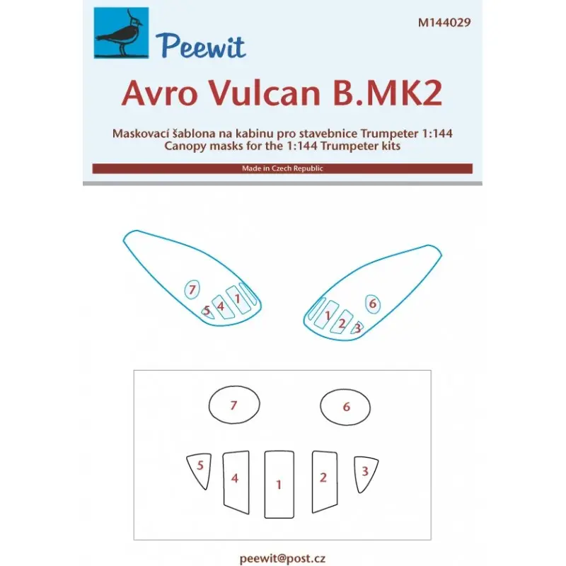Fabrieksprijs Avro Vulcan B.2 (ontworpen voor gebruik met Trumpeter kits) Accessoire