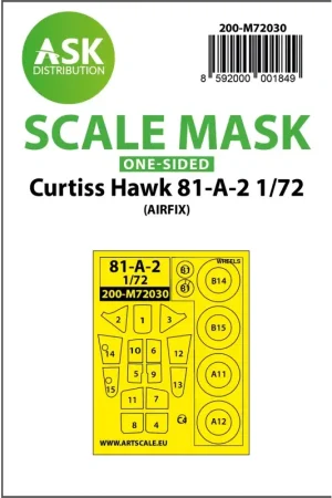Tijdelijk Beschikbaar Curtiss Hawk 81-A-2 masker (alleen buiten) (ontworpen voor gebruik met Airfix kits)