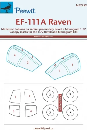 Uitverkoop General-Dynamics EF-111A Raven (ontworpen voor gebruik met monogram- en Revell-kits)