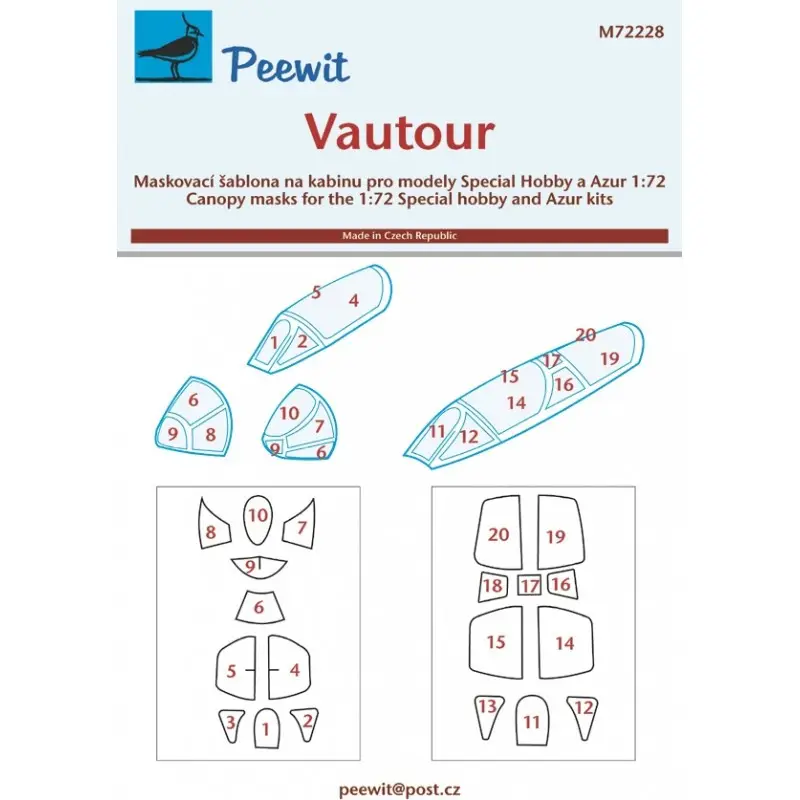 SNCASO SO.4050 Vautour IIB/IIN (ontworpen voor gebruik met Azur en Special Hobby kits) Betrouwbaar