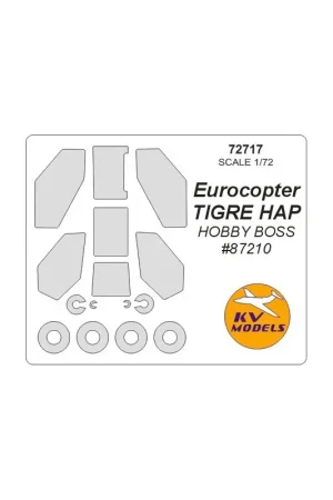 Eurocopter TIGRE HAP + wielen maskers (ontworpen voor gebruik met HOBBY BOSS kit HB87210) Voordeelprijs