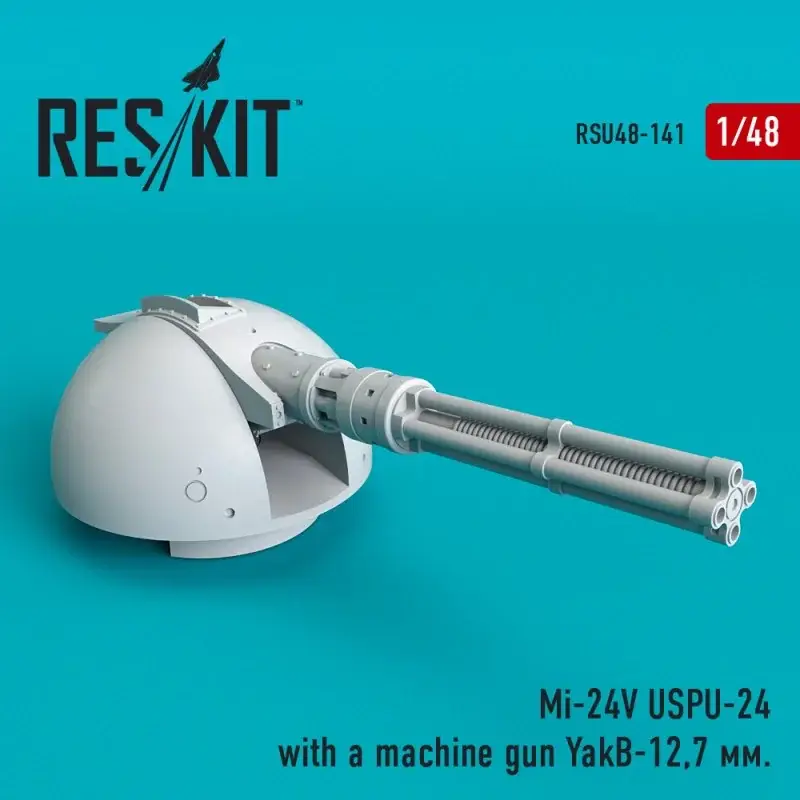 Korting Mil Mi-24V USPU-24 met een machinegeweer YakB-12,7 мм (ontworpen voor gebruik met Zvezda-kits)