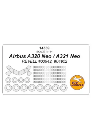 Аirbus A320 Neo, A321 Neo + wielen maskers (ontworpen voor gebruik met REVELL RV3942, RV4952 kits) Must-Have