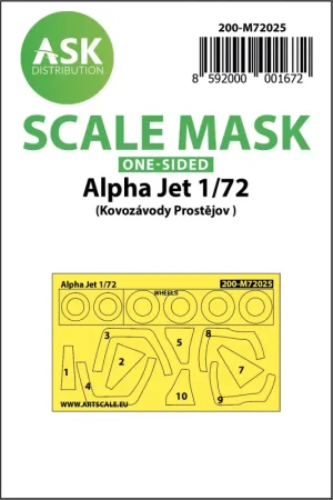 Alpha Jet Kabuki verfmasker voor wielen en luifel (alleen buiten) (ontworpen voor gebruik met Kovozavody Prostejov-kits) Bestseller