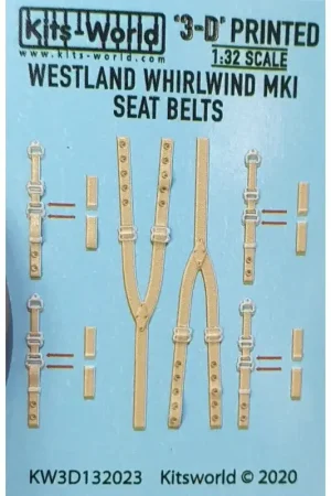 Merkproduct Westland Whirlwind F Mk.I 3D veiligheidsgordel stickers. Special Hobby (ontworpen voor gebruik met Special Hobby SH32047-kits)