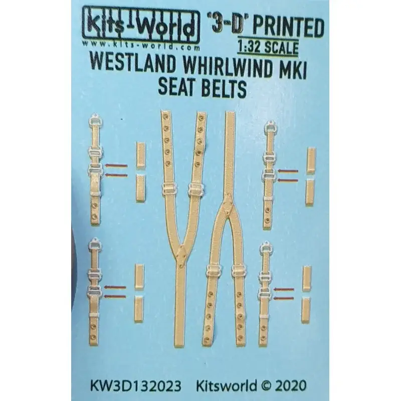 Merkproduct Westland Whirlwind F Mk.I 3D veiligheidsgordel stickers. Special Hobby (ontworpen voor gebruik met Special Hobby SH32047-kits)