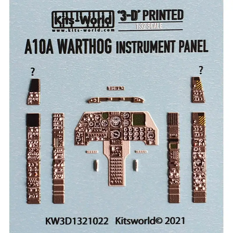 Sticker Fairchild A-10A Thunderbolt II Warthog Full colour instrumentenpaneel. (ontworpen voor gebruik met Trumpeter TU02214 kit Goedkoop