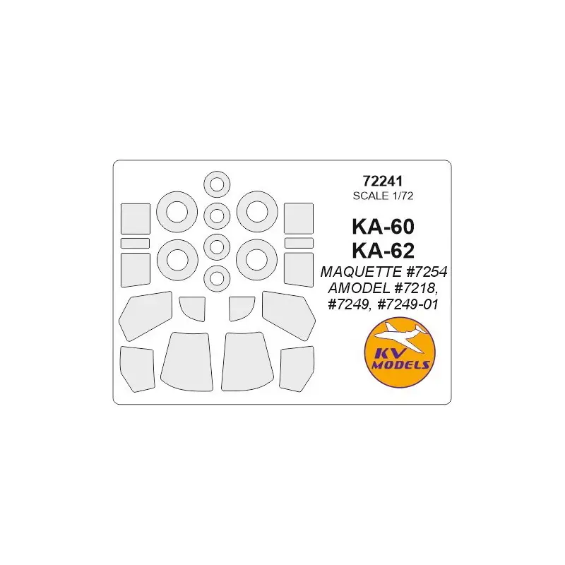 Finale Uitverkoop Kamov Ka-60, Ka-62 + wielenmaskers (ontworpen voor gebruik met MAQUETTE-set 7254 / AMODEL kis AMU7218, AMU7249, AMU7249-01) [KA-
