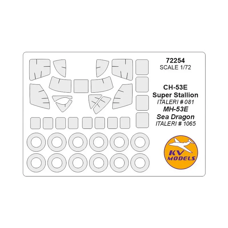 Sikorsky CH-53E Super Stallion / MH-53E Sea Dragon + wielenmaskers (ontworpen voor gebruik met ITALERI-kits) [CH-53E Super Stall Hete Deal