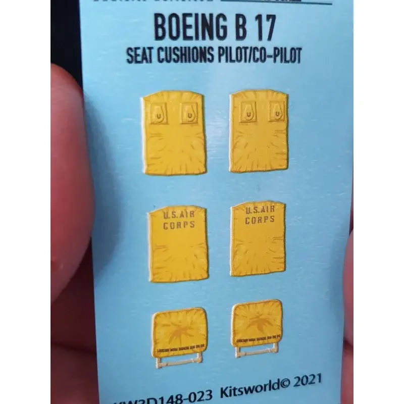 Sticker Boeing B-17F/B-17G Flying Fortress 3D-emblemen voor zitkussens (ontworpen voor gebruik met Hong Kong Models HKM01F002), Beste Prijs