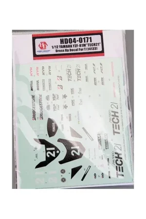 Superprijs Sticker YAMAHA YZF-R1M TECH 21 AANKLEDING Decal