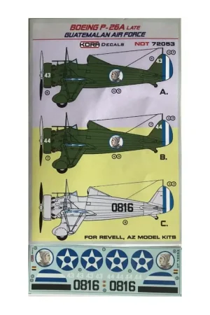 Koop Online Boeing P-26A laat Guatemala AF Decal