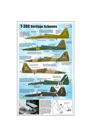 Koopje Northrop T-38C Heritage-schema's Decal