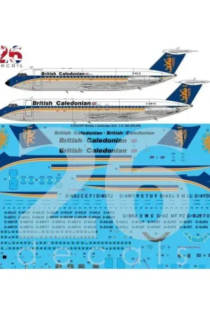 Flitsaanbieding Brits-Caledonische finale BAC 1-11 Decal