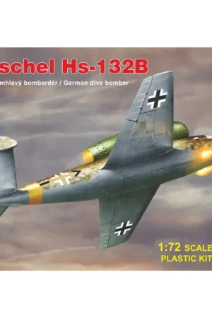 Laatste Kans Henschel Hs-132B met 2 × 20 mm MG 151 kanon Schaalmodel