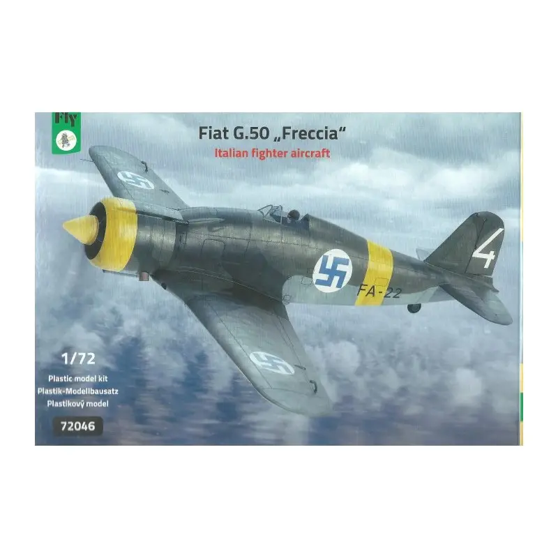 Populair Fiat G.50 'Freccia' Italiaanse jager (4 x sticker opties) Schaalmodel