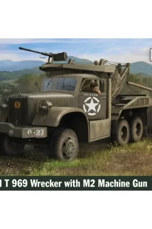 Diamond T 969 Wrecker met M2 machinegeweer en extra PE-set Schaalmodel Exclusieve Aanbieding