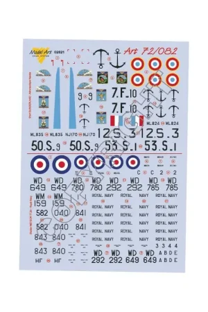Flitsaanbieding Koninklijke Marine: Gloster METEOR TT.20 - 728 NAS (Hal Far), Airwork FRU (776 FRU Decal
