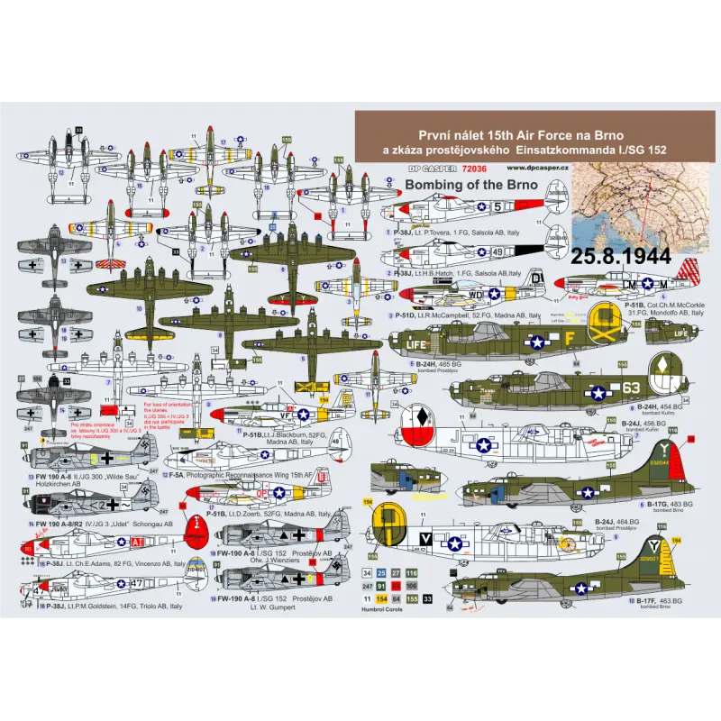 Meest Verkocht Bombardement op Brno Decal