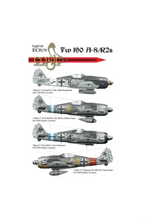 Aanbieding Focke-Wulf Fw-190A-8/R2s' Zwart 8' 11.Sturm/JG 3 Uffz Decal