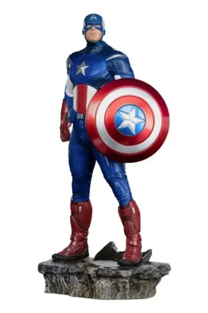 Favoriet Het Infinity Saga-beeldje BDS Art Scale 1/10 Captain America Battle of NY 23 cm Beeldjes