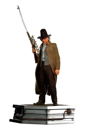 Koopje Back to the Future III Beeldje 1/10 Art Scale Doc Brown 32 cm Figuurtje