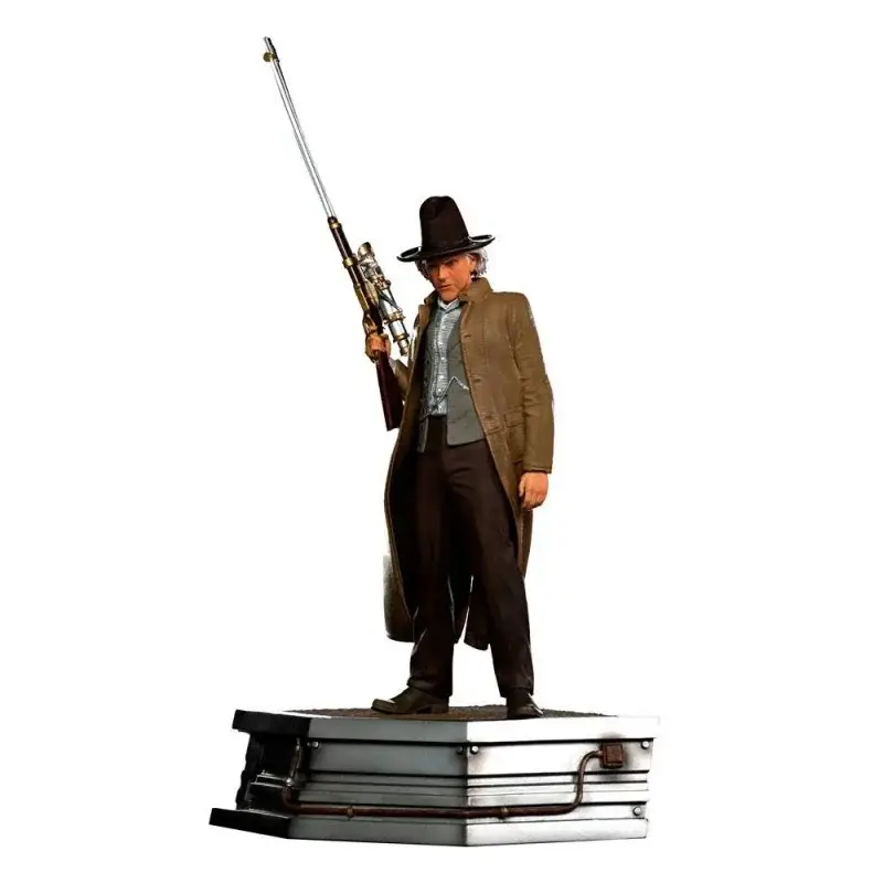 Koopje Back to the Future III Beeldje 1/10 Art Scale Doc Brown 32 cm Figuurtje