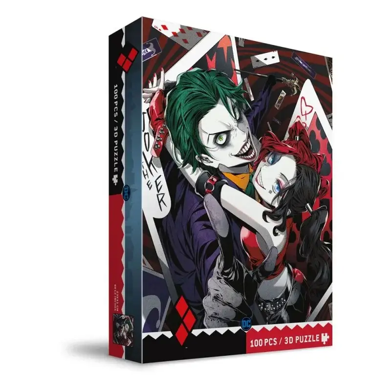 DC Comics The Joker & Harley Quinn Manga 3D-effect legpuzzel (100 stukjes) Flitsaanbieding