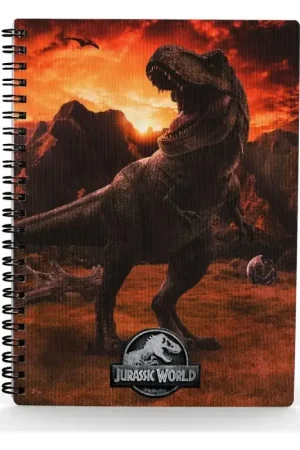 Jurassic World Into The Wild notitieboek met 3D-effect Seizoensaanbieding