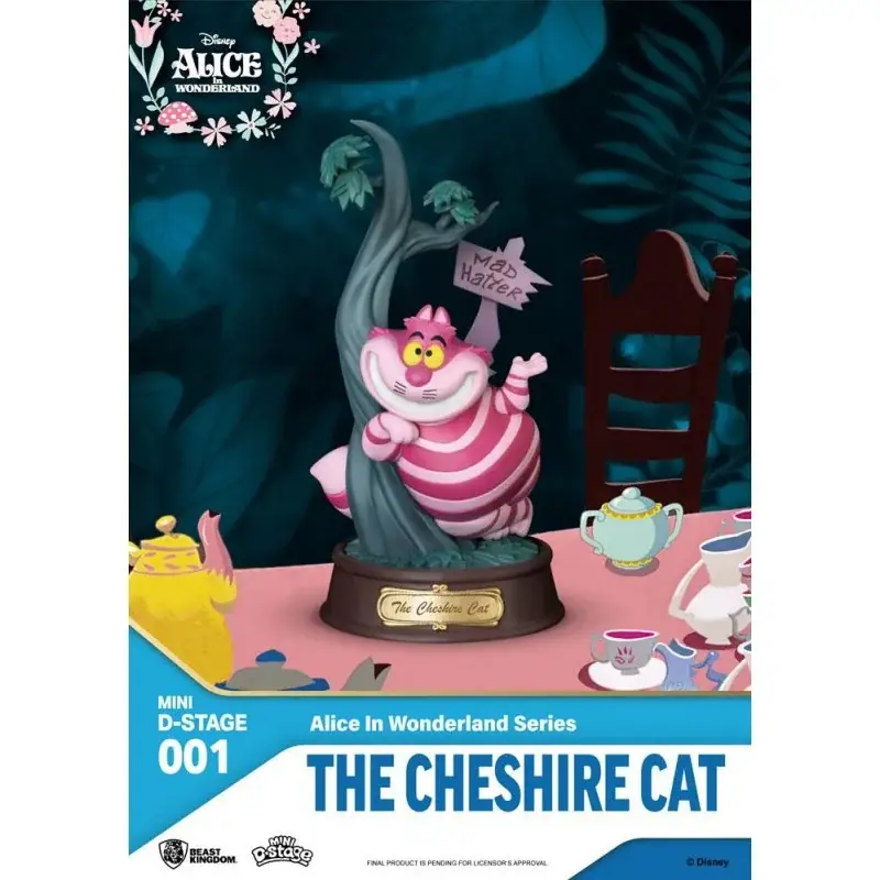 Alice in Wonderland Mini Diorama Stage The Cheshire Cat PVC-beeld 10 cm Goedkoop
