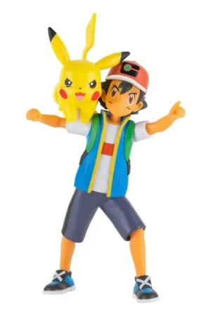 Snelle Levering Pokémon figuren Battle Feature Ash & Pikachu 11 cm Action figure