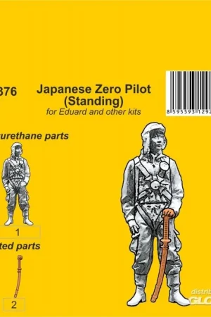 Japanse Zero piloot (staand) Accessoire Direct Beschikbaar