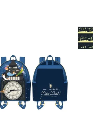 Superprijs Disney Loungefly Mini Sac A Dos Peter Pan Glow Clock Tas