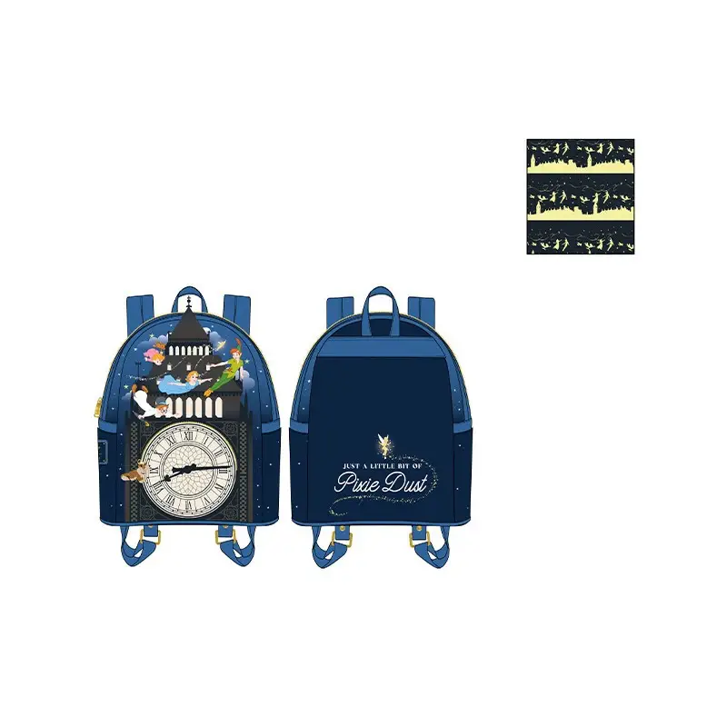 Superprijs Disney Loungefly Mini Sac A Dos Peter Pan Glow Clock Tas