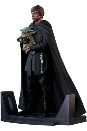 Star Wars: The Mandalorian Statuette Premier Collection 1/7 Luke Skywalker & Grogu 25 cm Koopje