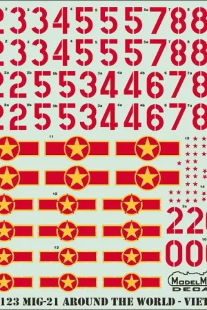 Koopje Sticker Mikoyan MiG-21 Vietnam Decal