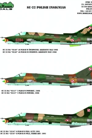 Sticker Sukhoi Su-22 Poolse insignes Decal Voordeelprijs