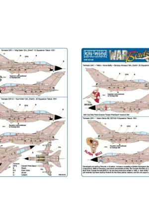 Sticker Woestijnstorm Panavia Tornado Decal Betaalbaar