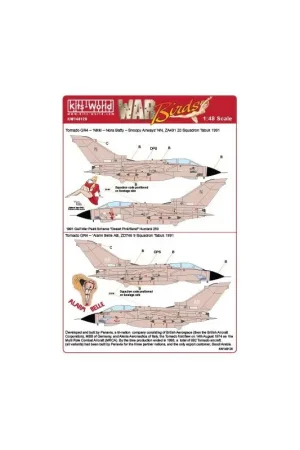 Sticker Woestijnstorm Panavia Tornado GR.4 Decal Direct Verzonden