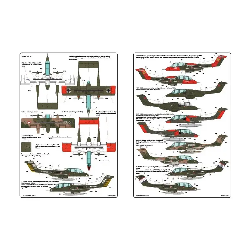 Sticker Noord-Amerikaans/Rockwell OV-10 Bronco Decal Betrouwbaar