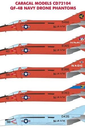 Sticker McDonnell QF-4B Marine Drone Phantoms Decal Hoge Kwaliteit