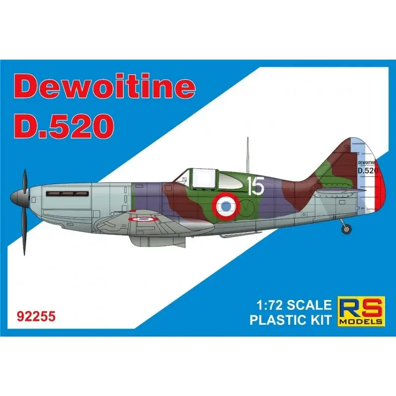 Dewoitine D-520 4 sticker v. voor Frankrijk Schaalmodel Merkproduct