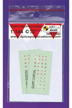Sticker Gevarendriehoeken voor schietstoel, 2 sets Decal Laatste Versie