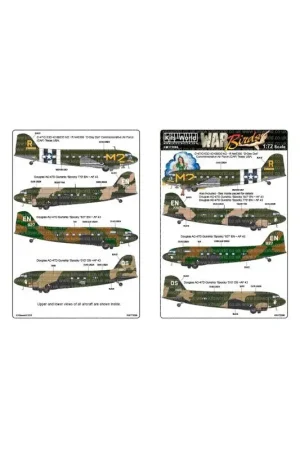 Sticker Douglas C-47/C-53D 42-68830 M2 - R N45366 Decal Gereduceerde Prijs