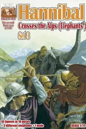 Alleen Vandaag Hannibal steekt de Alpen over Set 3 (Olifanten) Figuren