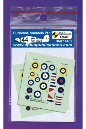 Korting Sticker Hawker Hurricane roundels & fin flashes, Pt.1 Decal