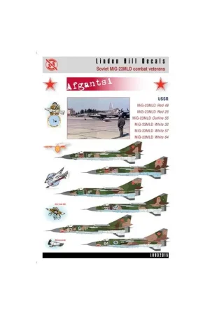 Sticker Mikoyan MiG-23MLD Mikoyan MiG-23MLD 'Afgantsi' Decal Rechtstreeks Van De Fabrikant