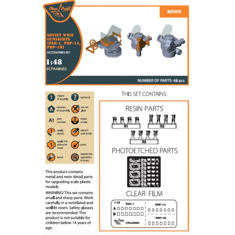 Sovjet WWII kanonvizieren (PAK-1, PBP-1A, PBP-1B) Accessoire Beperkt Aanbod