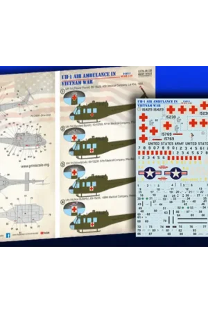 Sticker Bell UH-1 Air Ambulance in Vietnam-oorlog, deel 2 1 Decal Premium